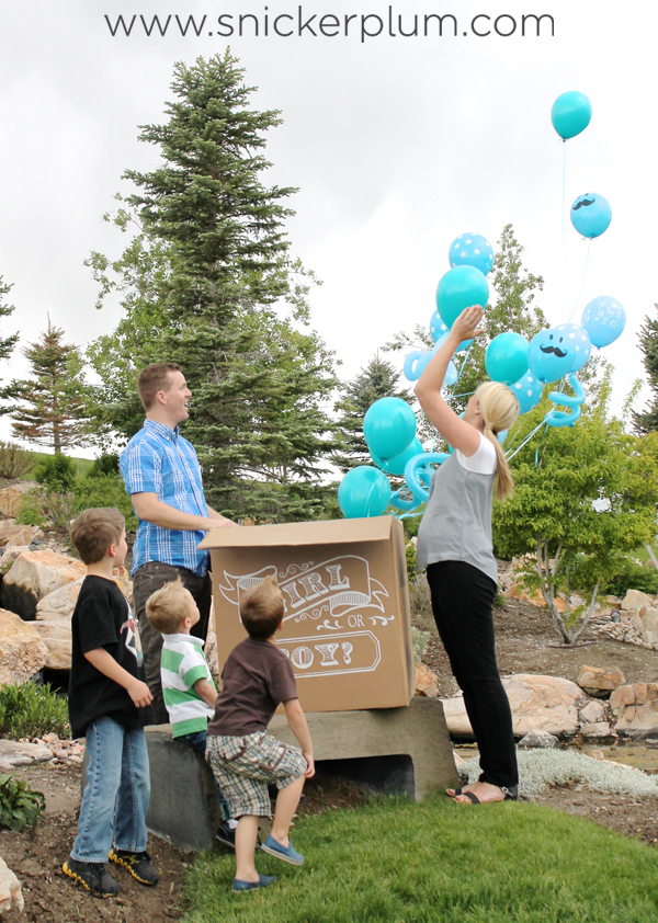 Gender Reveal Party Decor, Snickerplum's Party Blog